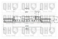 Тормозной диск QUINTON HAZELL BDC4357