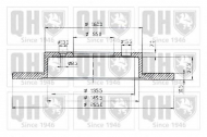Тормозной диск QUINTON HAZELL BDC4405