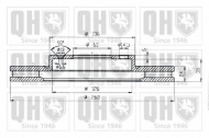 Тормозной диск QUINTON HAZELL BDC5219