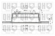 Тормозной диск QUINTON HAZELL BDC5220
