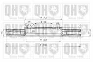Тормозной диск QUINTON HAZELL BDC5241