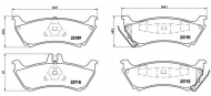 Комплект тормозных колодок BREMBO P 50 044