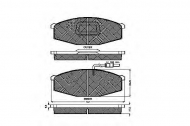 Комплект тормозных колодок SPIDAN 32698