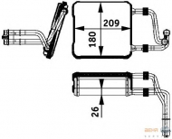 Теплообменник HELLA 8FH 351 311-201
