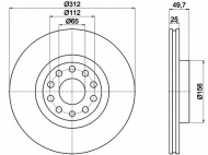 Тормозной диск HELLA 8DD 355 109-511