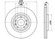 Тормозной диск HELLA 8DD 355 116-141