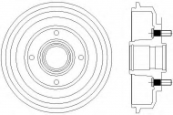Тормозный барабан HELLA 8DT 355 300-261