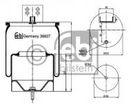 Баллон пневматической рессоры FEBI BILSTEIN 38827