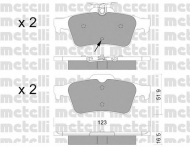 Комплект тормозных колодок METELLI 22-0337-2