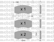 Комплект тормозных колодок METELLI 22-0651-2