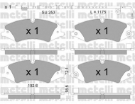 Комплект тормозных колодок METELLI 22-0836-6K