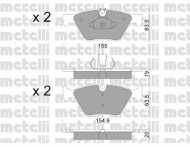 Комплект тормозных колодок METELLI 22-0917-0