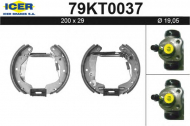 Комлект тормозных накладок ICER 79KT0037