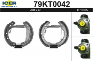 Комлект тормозных накладок ICER 79KT0042