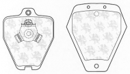 Комплект тормозных колодок QH Benelux BP1307