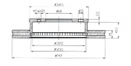 Тормозной диск QH Benelux BDC3791
