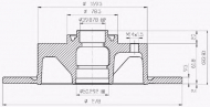 Тормозной диск QH Benelux BDC1029