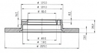 Тормозной диск QH Benelux BDC3176