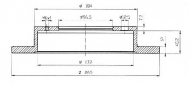 Тормозной диск QH Benelux BDC3956