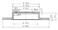 Тормозной диск QH Benelux BDC4753