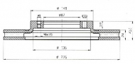 Тормозной диск QH Benelux BDC4774