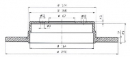 Тормозной диск QH Benelux BDC4795
