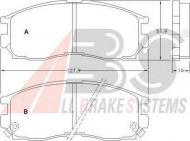 Комплект тормозных колодок A.B.S. 36763 OE