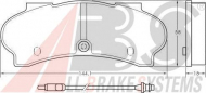 Комплект тормозных колодок A.B.S. 36798