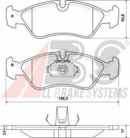 Комплект тормозных колодок A.B.S. 36896 OE