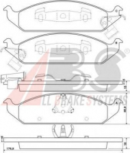 Комплект тормозных колодок A.B.S. 38650 OE