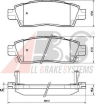 Комплект тормозных колодок A.B.S. 38883 OE
