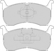 Комплект тормозных колодок NECTO FD896A