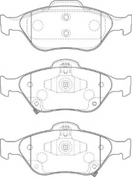 Комплект тормозных колодок NECTO FD7242A