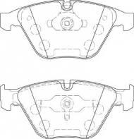 Комплект тормозных колодок NECTO FD7424A