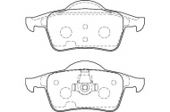 Комплект тормозных колодок DURON DBP381383