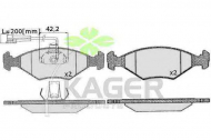 Комплект тормозных колодок KAGER 35-0223