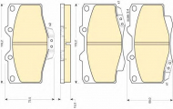 Комплект тормозных колодок GIRLING 6107979
