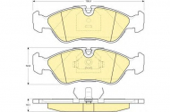 Комплект тормозных колодок GIRLING 6109512