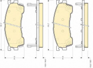Комплект тормозных колодок GIRLING 6111399