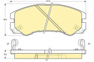 Комплект тормозных колодок GIRLING 6111869