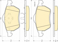 Комплект тормозных колодок GIRLING 6112042