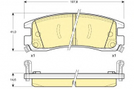 Комплект тормозных колодок GIRLING 6113099
