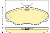 Комплект тормозных колодок GIRLING 6114781