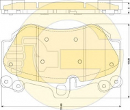 Комплект тормозных колодок GIRLING 6117649