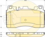 Комплект тормозных колодок GIRLING 6119069