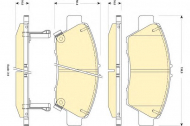 Комплект тормозных колодок GIRLING 6134939