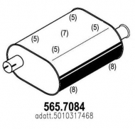 Амортизатор ASSO 565.7084