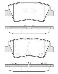 Комплект тормозных колодок WOKING P12623.52