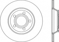 Тормозной диск OPEN PARTS BDR1042.10