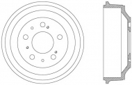 Тормозный барабан OPEN PARTS BAD9024.10